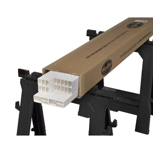 Wam Bam NoDig Fence 4 ft. H x 4 ft. W Nantucket Vinyl Picket Gate with